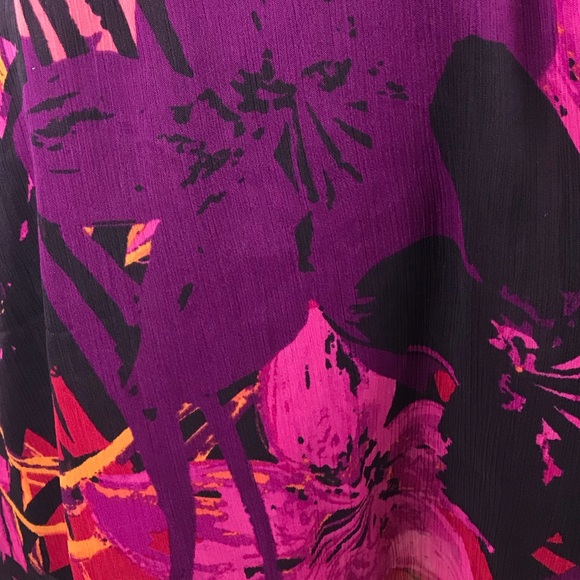 Express Dresses Express Midi Purple Floral Print Dress Poshmark